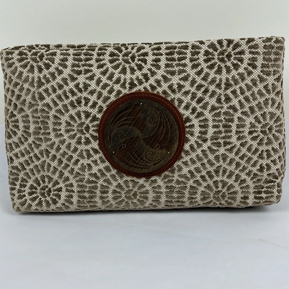 Add Libb Designs Fabric Boho Biloba Handbag Clutch OOAK - Picture 8 of 8